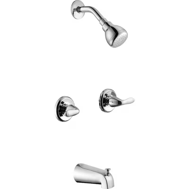2-Handle 1-Spray Tub and Shower Faucet 1.8 GPM in Chrome G133892