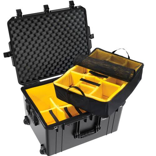 Wheeled Hard Case with Divider Insert (Black) I543